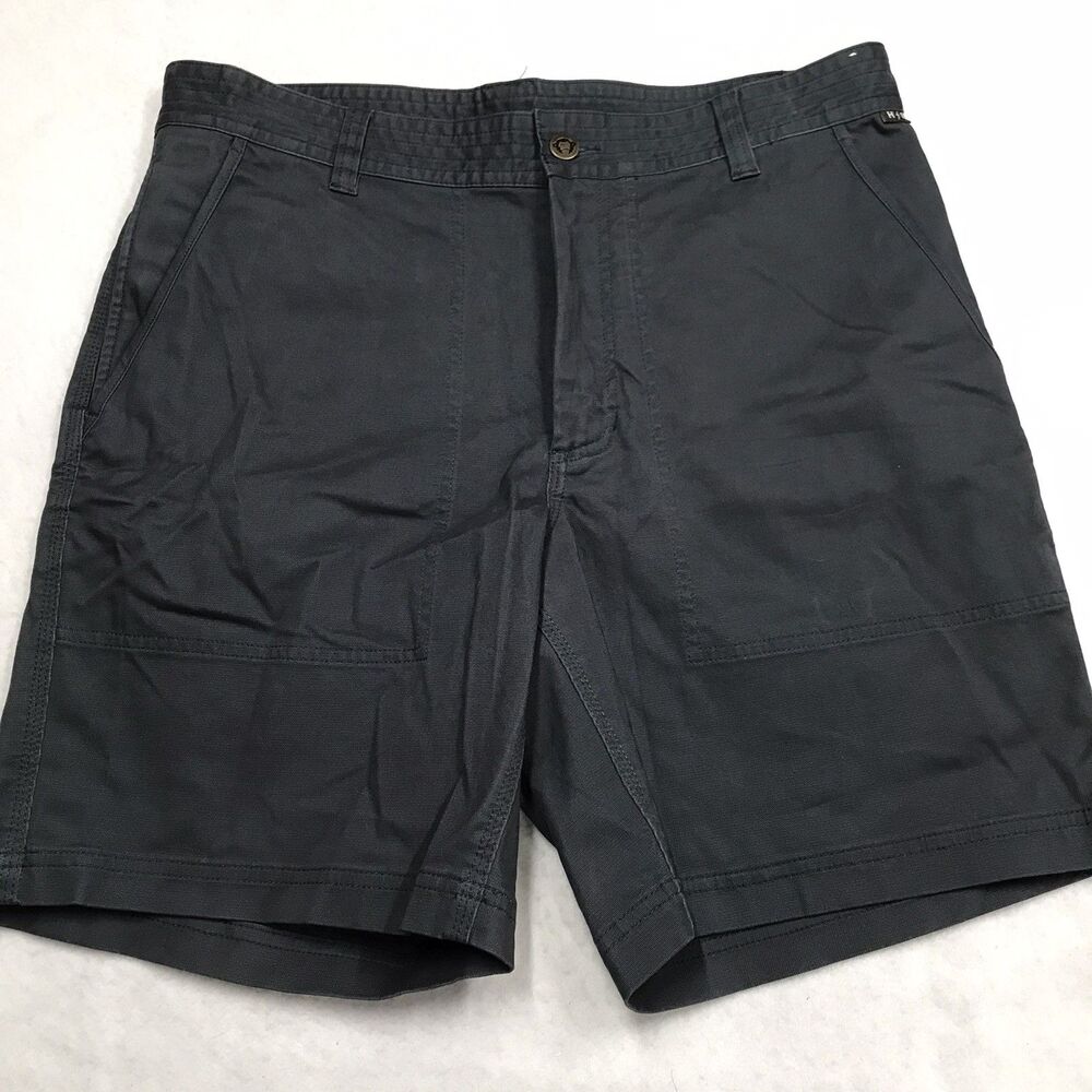 HOWLER BROS Clarksville Walk Shorts Men 33 Slate Green Hiking Stretch Chino